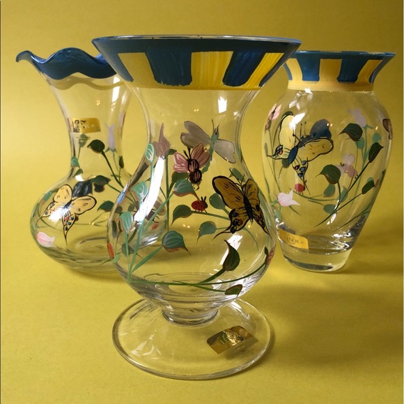 Lenox Other - VINTAGE Lenox Butterfly Meadow Hand Painted Vases